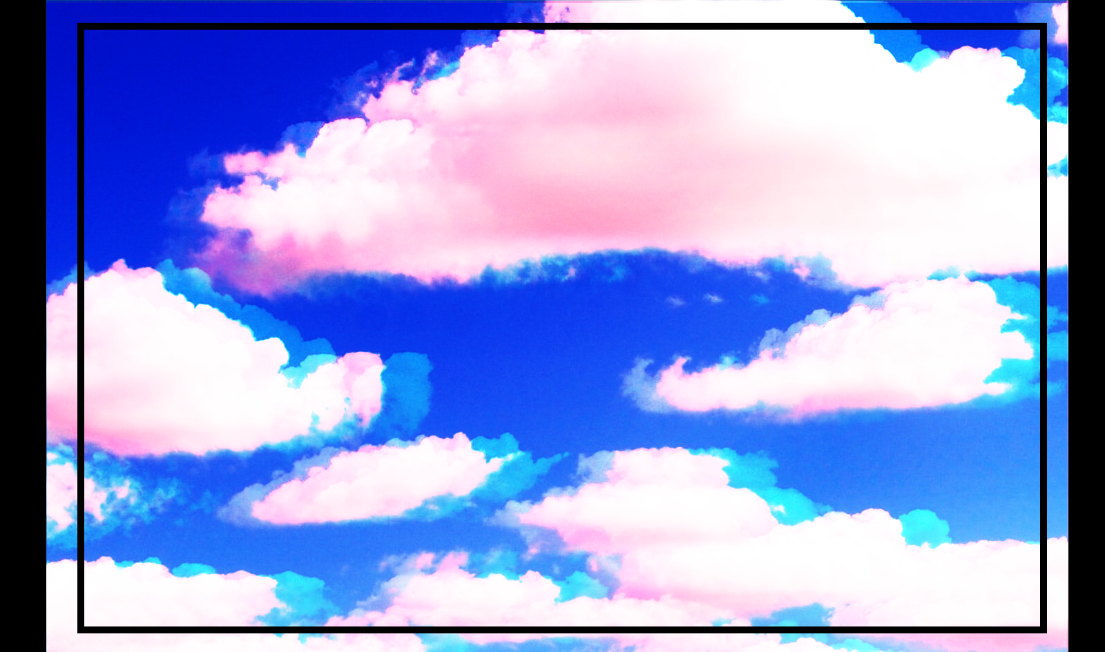 clouds with a glitch effect